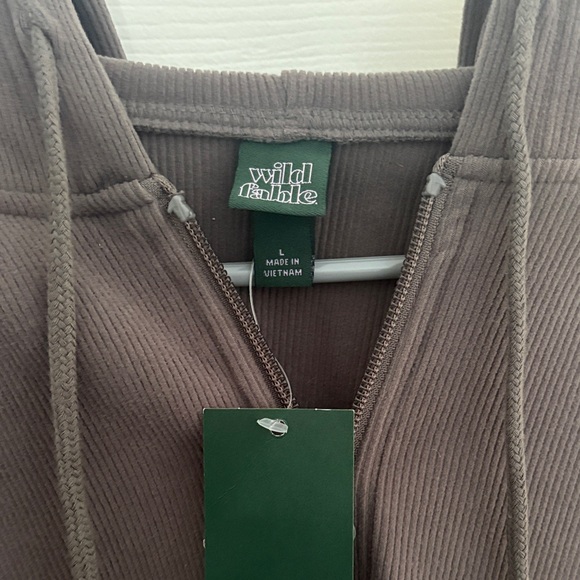 Wild Fable Chocolate Brown Cropped Hoodie - Picture 6 of 6